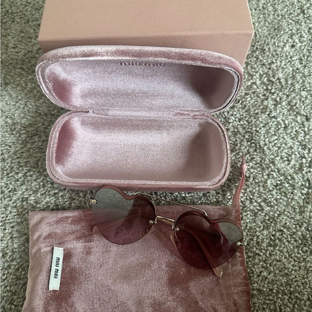 Miu Miu Rose-Tinted Sunglasses